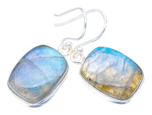 StarGems® Natural Labradorite Handmade 925 Sterling Silver Earrings 1.25" F5776