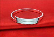StarGems® Opening Simplism Handmade 999 Sterling Silver Bangle Cuff Bracelet For Women Cb0119
