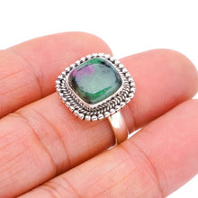 StarGems® Natural Ruby Zoisite Handmade 925 Sterling Silver Ring 7.25 F1340