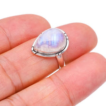 StarGems® Natural Moonstone Handmade 925 Sterling Silver Ring 6 F2578