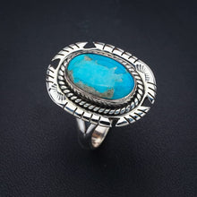 StarGems  Natural Turquoise Pigeon Handmade 925 Sterling Silver Ring 9.5 F2327