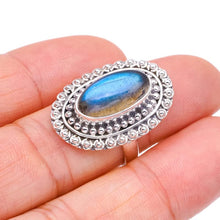 StarGems  Natural Labradorite Handmade 925 Sterling Silver Ring 7 F2678