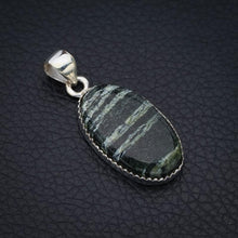 StarGems  Natural Seraphinite Handmade 925 Sterling Silver Pendant 1.5" F4678