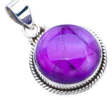 StarGems  Natural Amethyst Handmade 925 Sterling Silver Pendant 1.25" F5348