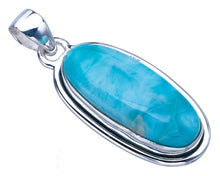 StarGems® Natural Larimar Handmade 925 Sterling Silver Pendant 1.5" F3358