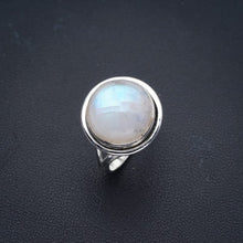 StarGems  Natural Moonstone Handmade 925 Sterling Silver Ring 5 F0788