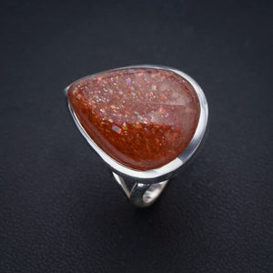 StarGems® Natural Calcite Handmade 925 Sterling Silver Ring 7.25 F0586