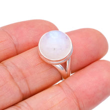 StarGems  Natural Moonstone Handmade 925 Sterling Silver Ring 6.25 F2563