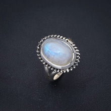 StarGems  Natural Moonstone Handmade 925 Sterling Silver Ring 5.75 F2546