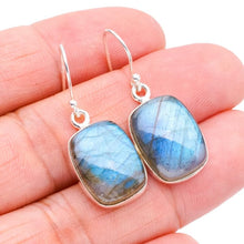 StarGems® Natural Labradorite Handmade 925 Sterling Silver Earrings 1.25" F5776