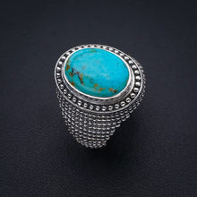 StarGems  Natural Turquoise Handmade 925 Sterling Silver Ring 6.75 F0495