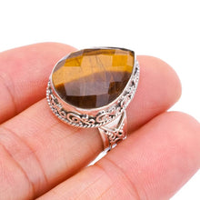 StarGems  Natural Tigers Eye Handmade 925 Sterling Silver Ring 5.75 F1887