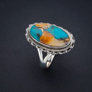 StarGems® Natural Copper Chalcedony Handmade 925 Sterling Silver Ring 8.75 F1151