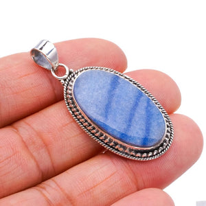 StarGems  Natural Owyhee Opal Handmade 925 Sterling Silver Pendant 1.75" F4127