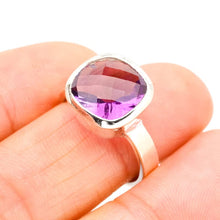 StarGems  Natural Amethyst Handmade 925 Sterling Silver Ring 7.5 E9305