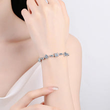 StarGems® Princess Cut Cute And Sweet 6.07cttw Moissanite 925 Sterling Silver Platinum Plated Bracelet For Women 15.5cm  BX025