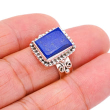 StarGems  Natural Lapis Lazuli Handmade 925 Sterling Silver Ring 7.25 F1824