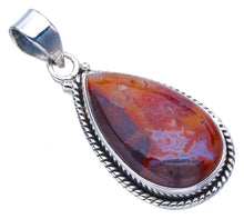 StarGems® Natural Crazy Lace Agate Handmade 925 Sterling Silver Pendant 1.5" F4260