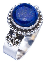 StarGems® Natural Lapis Lazuli Handmade 925 Sterling Silver Ring 9.25 F1810