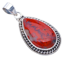 StarGems  Natural Crazy Lace Agate Handmade 925 Sterling Silver Pendant 1.5" F5426