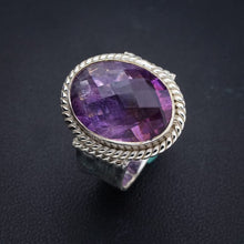 StarGems  Natural Amethyst Handmade 925 Sterling Silver Ring 6.25 E9241