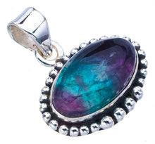 StarGems® Natural Fluorite Handmade 925 Sterling Silver Pendant 1" F4471