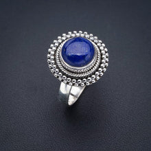 StarGems® Natural Lapis Lazuli Handmade 925 Sterling Silver Ring 8.25 F0062