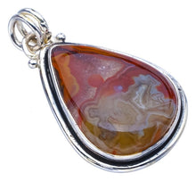 StarGems® Natural Crazy Lace Agate Handmade 925 Sterling Silver Pendant 1.5" F4268