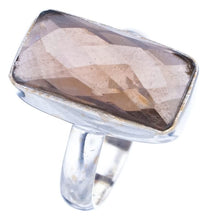 StarGems  Natural Smoky Quartz Handmade 925 Sterling Silver Ring 8.25 F1910