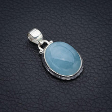 StarGems® Natural Milky Aquamarine Handmade 925 Sterling Silver Pendant 1.25" F3992