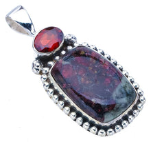 StarGems  Natural Eudialite Garnet Handmade 925 Sterling Silver Pendant 1.5" F4795