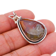 StarGems® Natural Crazy Lace Agate Handmade 925 Sterling Silver Pendant 1.5" F4268