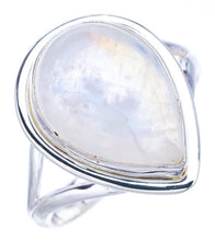 StarGems  Natural Moonstone Handmade 925 Sterling Silver Ring 6 F2761