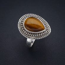 StarGems  Natural Tigers Eye Handmade 925 Sterling Silver Ring 9.25 F1897