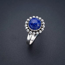 StarGems  Natural Lapis Lazuli Handmade 925 Sterling Silver Ring 8.75 F0059