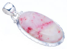 StarGems  Natural Rhodonite Handmade 925 Sterling Silver Pendant 1.5" F3780