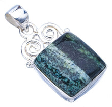 StarGems® Natural Seraphinite Handmade 925 Sterling Silver Pendant 1.25" F4307