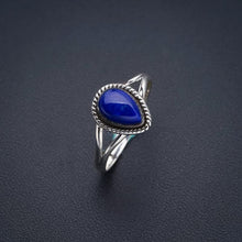 StarGems  Natural Lapis Lazuli Handmade 925 Sterling Silver Ring 8.75 F0013