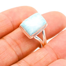 StarGems® Natural Larimar Handmade 925 Sterling Silver Ring 10.25 F0244