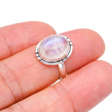 StarGems® Natural Moonstone Handmade 925 Sterling Silver Ring 5.5 F2553