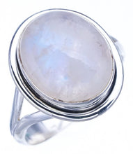 StarGems  Natural Moonstone Handmade 925 Sterling Silver Ring 5 F2704