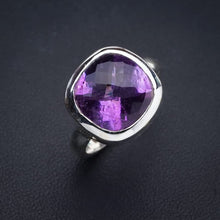 StarGems  Natural Amethyst Handmade 925 Sterling Silver Ring 5.25 E9167