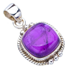 StarGems  Natural Amethyst Handmade 925 Sterling Silver Pendant 1.25" F5349