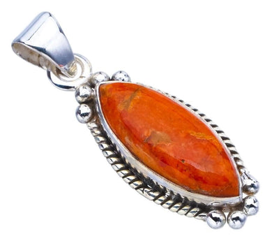 StarGems  Natural Calcite Handmade 925 Sterling Silver Pendant 1.5