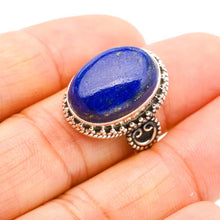 StarGems  Natural Lapis Lazuli Handmade 925 Sterling Silver Ring 8.25 F0019