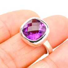 StarGems  Natural Amethyst Handmade 925 Sterling Silver Ring 6.25 E9266