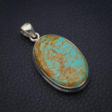 StarGems  Natural Turquoise Handmade 925 Sterling Silver Pendant 1.75" F5163