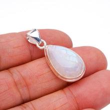 StarGems® Natural Moonstone Handmade 925 Sterling Silver Pendant 1.25" F5016