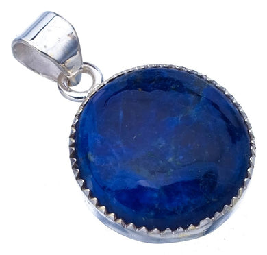 StarGems  Natural Sodalite Handmade 925 Sterling Silver Pendant 1.25