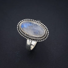 StarGems® Natural Moonstone Handmade 925 Sterling Silver Ring 8.75 F3073